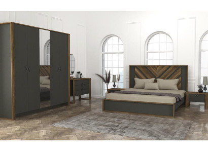 Schlafzimmereinrichtung Schlafzimmer Set Komplettschlafzimmer Modern 5tlg