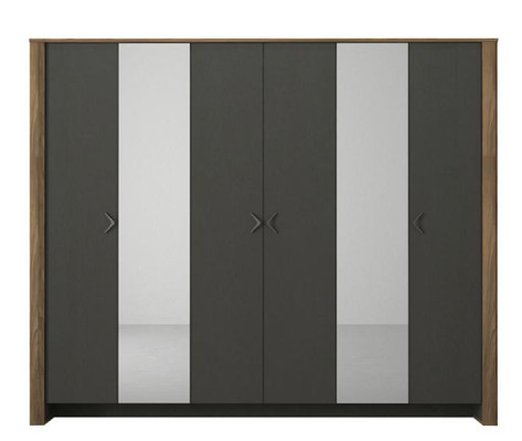 Schlafzimmereinrichtung Schlafzimmer Set Komplettschlafzimmer Braun Modern 5tlg