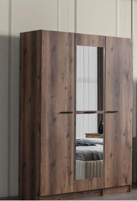 Kleiderschrank Schlafzimmer Moderne Möbel Braun Holz Luxus Design