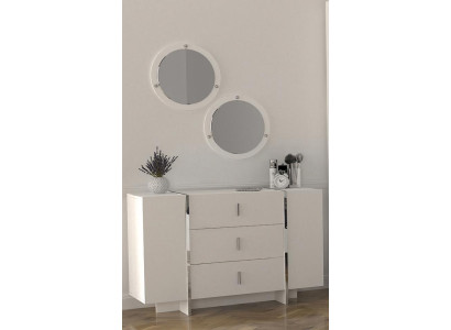 Anrichte mit Spiegel Kommode Sideboard Kommoden Flurkommode Sideboard 3tlg