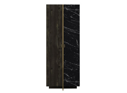Kleiderschrank Schrank Wandschrank Garderobe Schlafzimmer Modern Braun 82cm