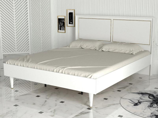 Schlafzimmer Möbel Komplett Set Bett 2x Nachttisch Schrank Weiß 5tlg