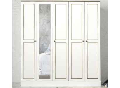 Schlafzimmer Kleiderschrank Moderne Möbel Weiß Holz Luxus Design 175cm