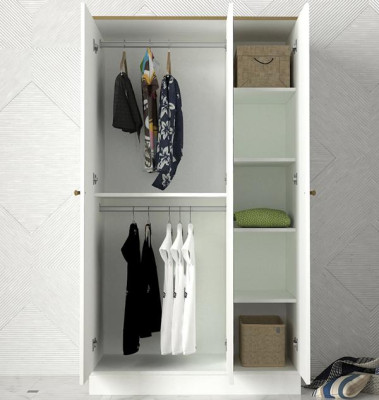 Schlafzimmer Kleiderschrank Holz Luxus Design Weiß Moderne Möbel