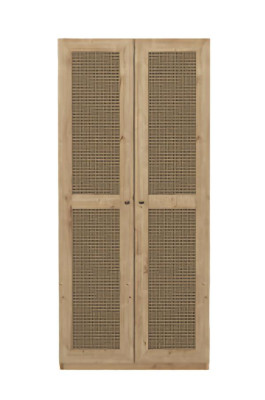 Kleiderschrank Schrank Wandschrank Garderobe Schlafzimmer Modern Braun 90cm