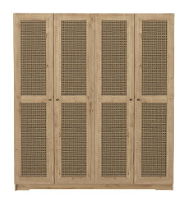Schlafzimmer Kleiderschrank Moderne Möbel Braun Holz Luxus Design 180cm