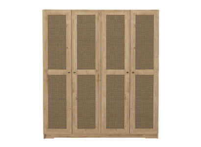 Schlafzimmer Kleiderschrank Moderne Möbel Braun Holz Luxus Design 180cm