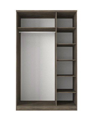 Kleiderschrank Schlafzimmer Moderne Möbel Braun Holz Luxus Design