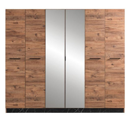 Kleiderschrank Schlafzimmer Moderne Möbel Braun Holz Luxus Design