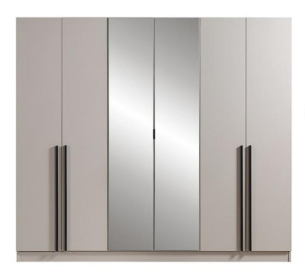 3tlg Schlafzimmer Set Kleiderschrank + Kommode + Spiegel Moderne Möbel Stil