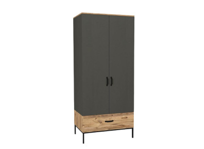 Kleiderschrank Kindezimmer Moderne Möbel Holz Luxus Design Grau Jugendmöbel