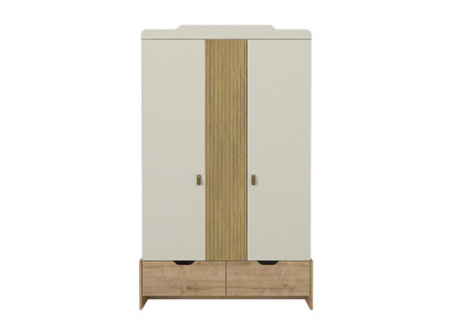 Kleiderschrank Jugendzimmer Schrank Schränke Möbel Weiß Holz Luxus Design Beige