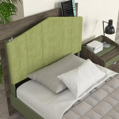 Bett Jugendzimmer Kinderbett Grün Komfortabel Betten Möbel 100x200 Kinderzimmer