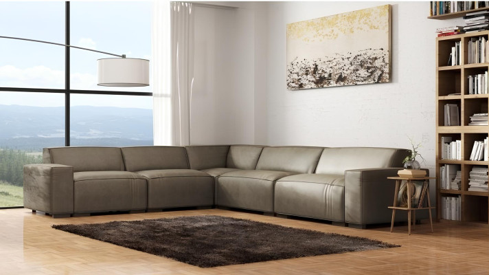 Ledersofa Ecksofa Couch Polster Wohnlandschaft Couchen Eck Sofa Sitz Garnitur