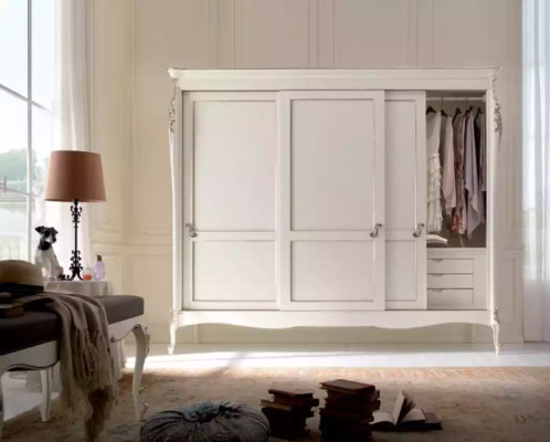 Kleiderschrank Holz Schlafzimmer Modern Luxus Schränke Weiß Schrank