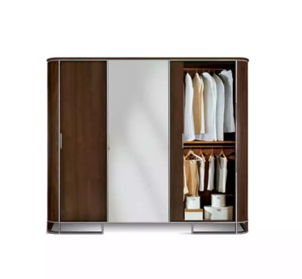 Kleiderschrank Schrank Luxus Holz Design Möbel Schlafzimmer Braun Neu