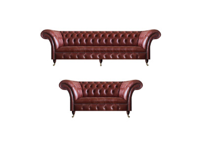 Wohnzimmer Moderne Leder Komplett Sofagarnitur 3+2 Sitzer Polstermöbel