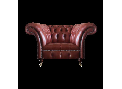 Wohnzimmer Braun Sessel Chesterfield Leder Sitz Polstermöbel Couchen