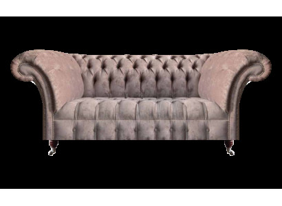 Wohnzimmer Chesterfield Sofa Dreisitzer Couch Grau Luxuriöse Moderne Möbel