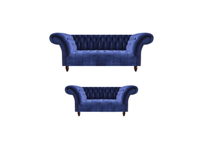 Wohnzimmer Sofagarnitur 2tlg Moderne Sitzgruppe 2x Sofas Chesterfield