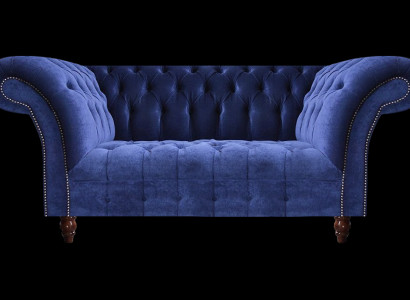 Zweisitzer Sofa Couch Chesterfield Polstermöbel Wohnzimmer Möbel