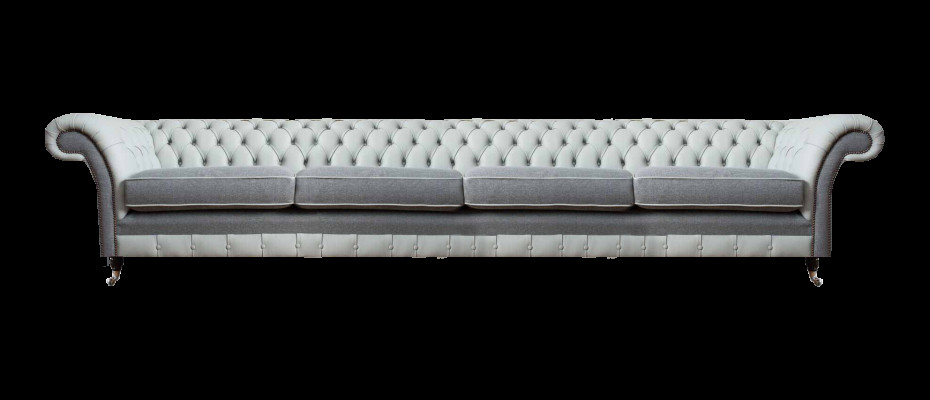 Design Polstermöbel Sofa Viersitzer Couch Ledersofa Polster Stoff Möbel