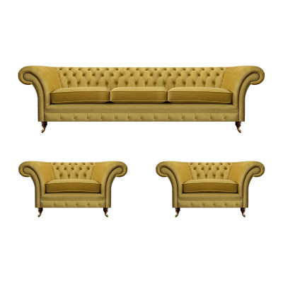 Wohnzimmer Sofa Set 3tlg 2x Sessel Polstermöbel Dreisitzer Couch Neu Design