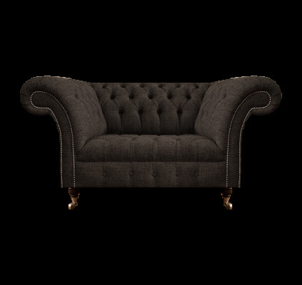 Wohnzimmer Luxus Chesterfield Sofa Couch Zweisitzer Designer Textil Neu