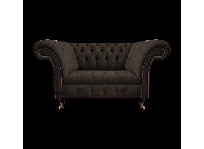 Wohnzimmer Luxus Chesterfield Sofa Couch Zweisitzer Designer Textil Neu