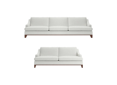 Wohnzimmer Sofa Zweisitzer mit Dreisitze Couch Weiß Komplett Einrichtung Neu