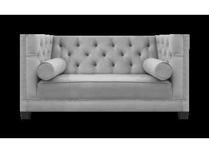 Wohnzimmer Sofa Zweisitzer Couch Luxus Chesterfield Textil Polster Sitz