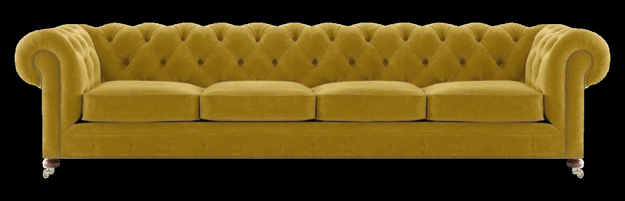 Wohnzimmer Luxus Viersitzer Sofa Couch Modern Chesterfield Textil Möbel