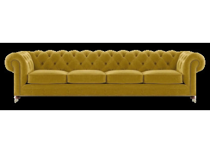 Wohnzimmer Luxus Viersitzer Sofa Couch Modern Chesterfield Textil Möbel