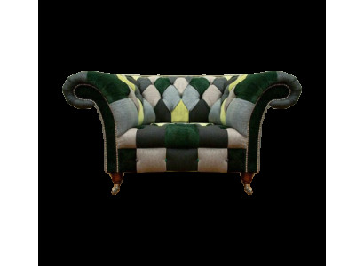 Wohnzimmer Luxus Sessel Chesterfield Modern Sitz Polstermöbel Stoff Textil