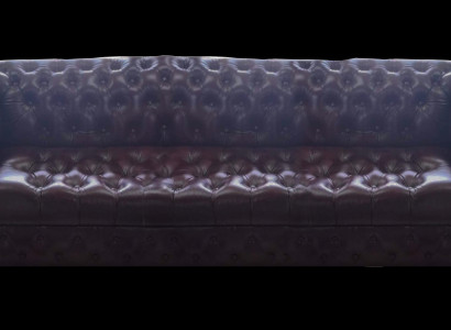 Wohnzimmer Viersitzer Sofa Couch Leder Luxus Braun Einrichtung Polstermöbel