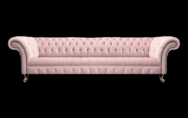 Wohnzimmer Rosa Luxus Viersitzer Sofa Couch Chesterfield Polstermöbel Neu