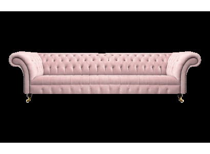Wohnzimmer Rosa Luxus Viersitzer Sofa Couch Chesterfield Polstermöbel Neu