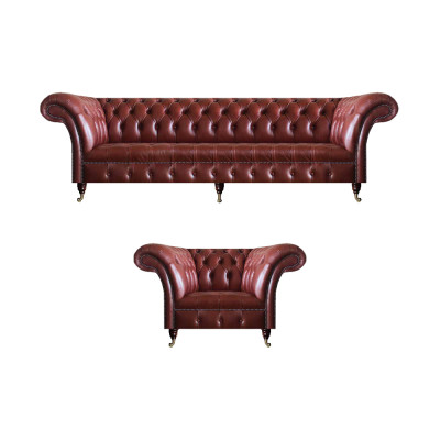 Wohnzimmer Sofas Set 2tlg Garnitur 3+1 Sitzer Polstermöbel Braun Couchen