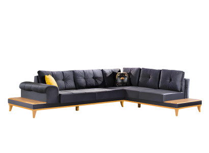 Ecksofa Sofa Polstergarnitur Couch Wohnlandschaft L-form Design Neu