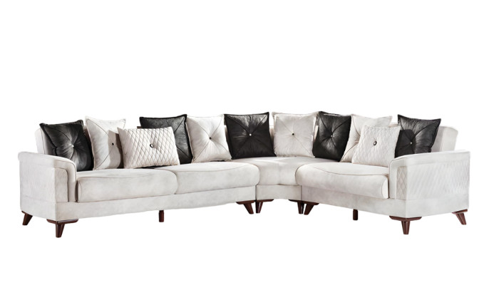 Wohnlandschaft Ecksofa Sofas Bettkasten Polstersofa Couch Sofa L-Form Eckcouch