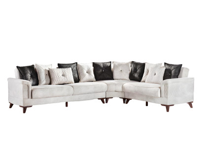 Wohnlandschaft Ecksofa Sofas Bettkasten Polstersofa Couch Sofa L-Form Eckcouch