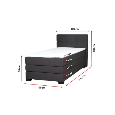 Bett Boxspring Braun Design Bett XXL Big Polster Hotel Ehe Luxus Doppel Betten