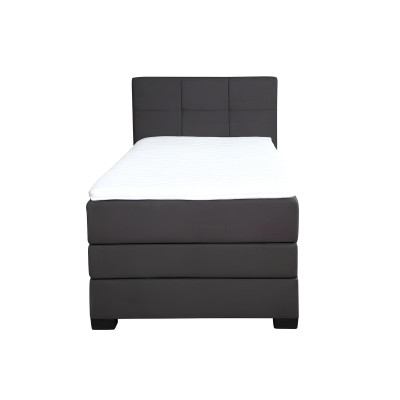 Bett Boxspring Braun Design Bett XXL Big Polster Hotel Ehe Luxus Doppel Betten