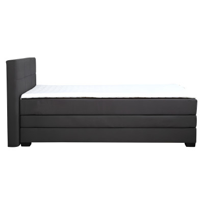 Bett Boxspring Braun Design Bett XXL Big Polster Hotel Ehe Luxus Doppel Betten