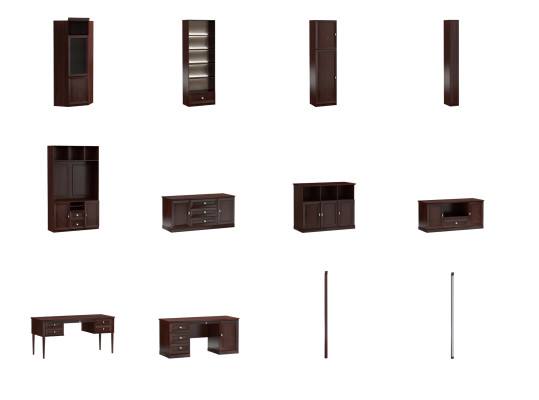Wohnwand Aktenschrank Schank Schränke Wohnwände Wand Büro Office Möbel Neu MO-3