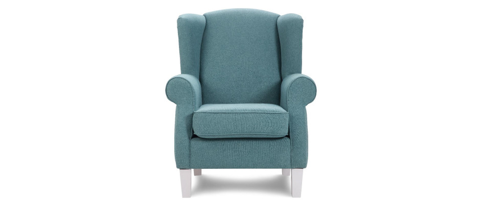Design Relax Club Lounge Sofa 1 Sitzer Stuhl Polster Stoff Couch Sessel Ohren
