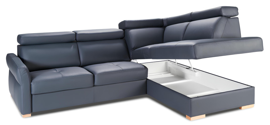 Ecksofa Sofa Couch Polster Wohnlandschaft Eck Garnitur Sofas Bettfunktion Kasten