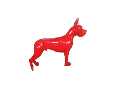 Design Figur Hund aus Kunststoff Skulptur Dekoration Deko Statuen Neu 110x125cm
