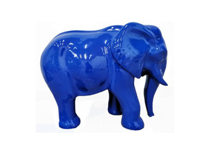 Abstrakte Figur Kunst Elefant Skulptur Deko Design Statuen bunt Statue Garten