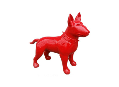 Abstrakte Figur Kunst Hund Skulptur Deko Design Statuen bunt Statue Garten Neu